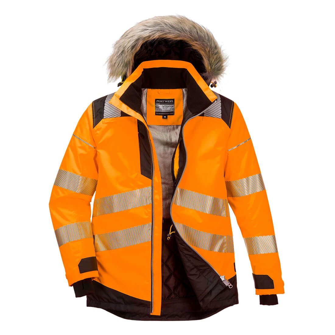 Portwest PW3 Hi-Vis Winter Parka Jacket- Style PW369