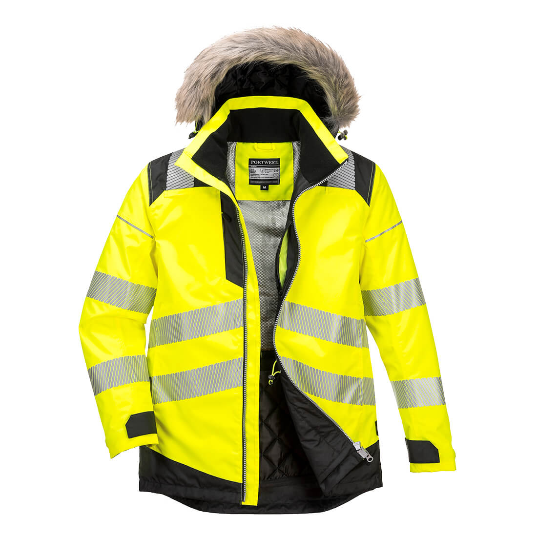 Portwest PW3 Hi-Vis Winter Parka Jacket- Style PW369