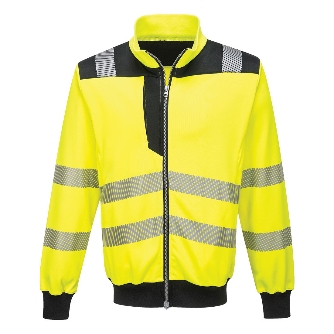 Portwest PW3 Hi-Vis Zip Sweatshirt- Style PW370