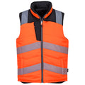 Portwest PW3 Hi-Vis Reversible Bodywarmer- Style PW374
