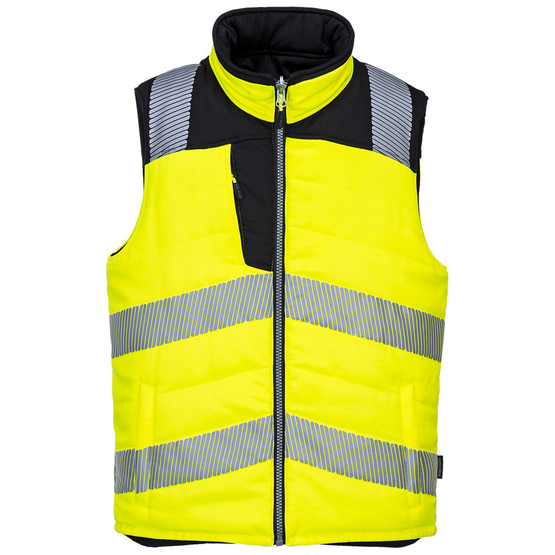 Portwest PW3 Hi-Vis Reversible Bodywarmer- Style PW374
