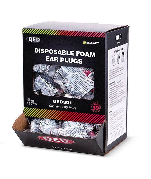 Beeswift Qed Disposable Foam Ear Plugs. (Per 200)