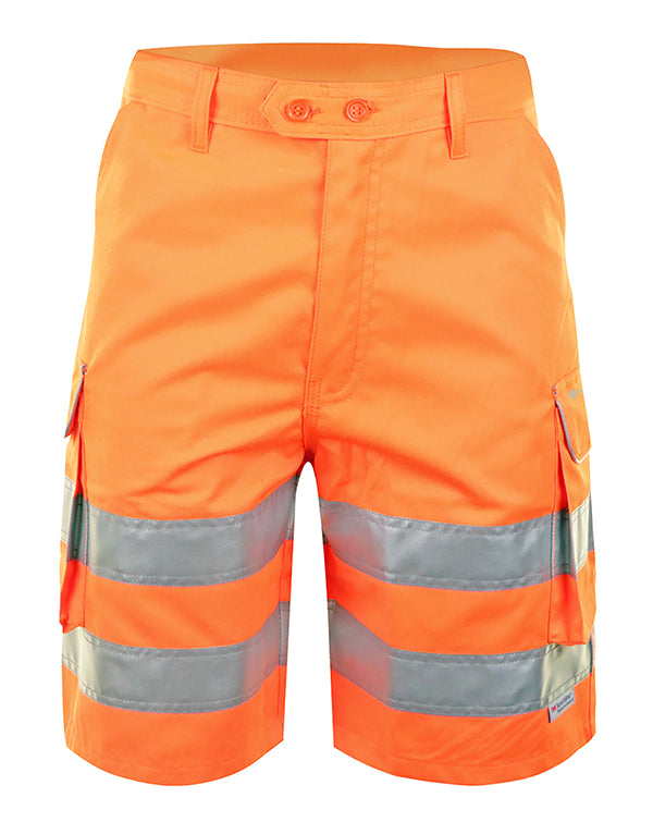 Beeswift Hi-Vis Rail Spec Shorts. (Each)