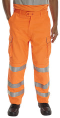 Beeswift Hi-Vis Rail Spec Trousers. (Each)