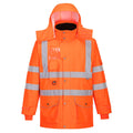 Portwest Hi-Vis Breathable 7-in-1 Traffic Jacket - Style RT27