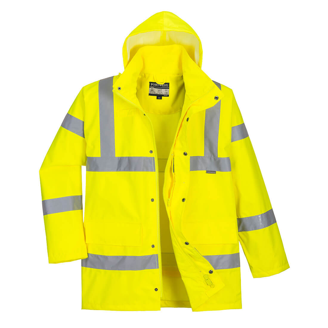 Portwest Hi-Vis Breathable Rain Traffic Jacket- Style RT60