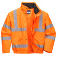 Portwest Hi-Vis Breathable Rain Bomber Jacket - Style RT62