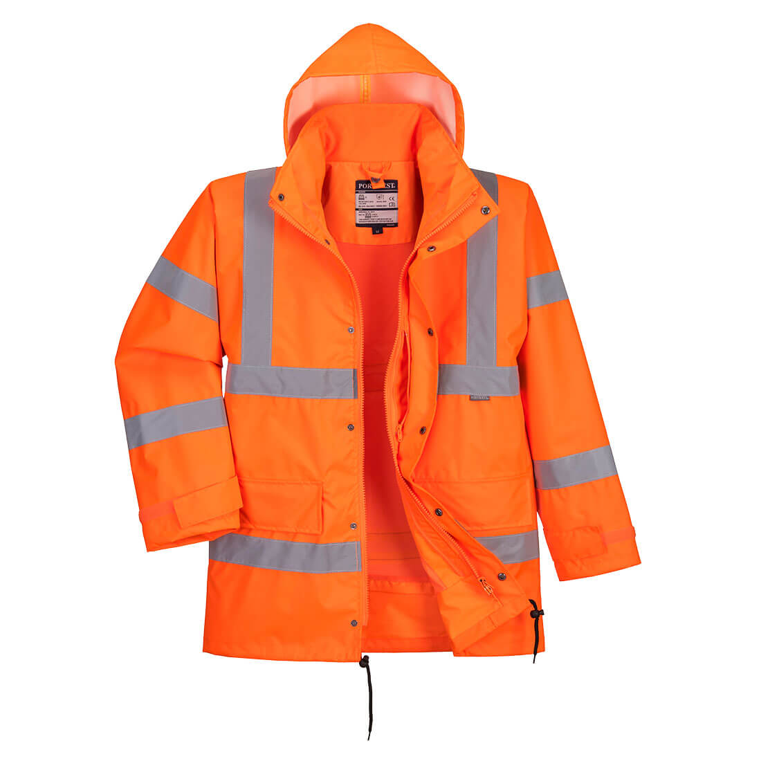 Portwest Hi-Vis Breathable Interactive Rain Traffic Jacket- Style RT63
