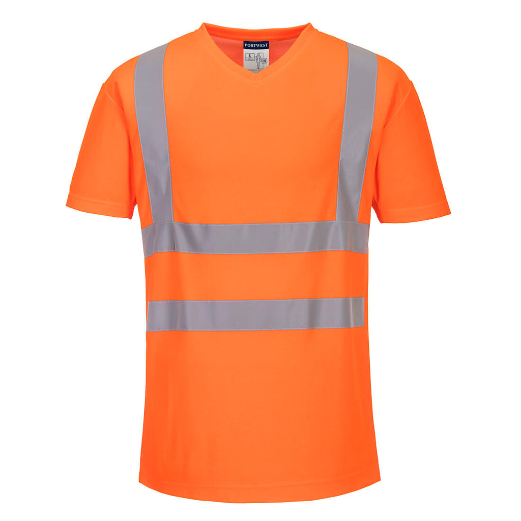 Portwest Hi-Vis Cotton Comfort Mesh Insert T-Shirt S/S - Style S179
