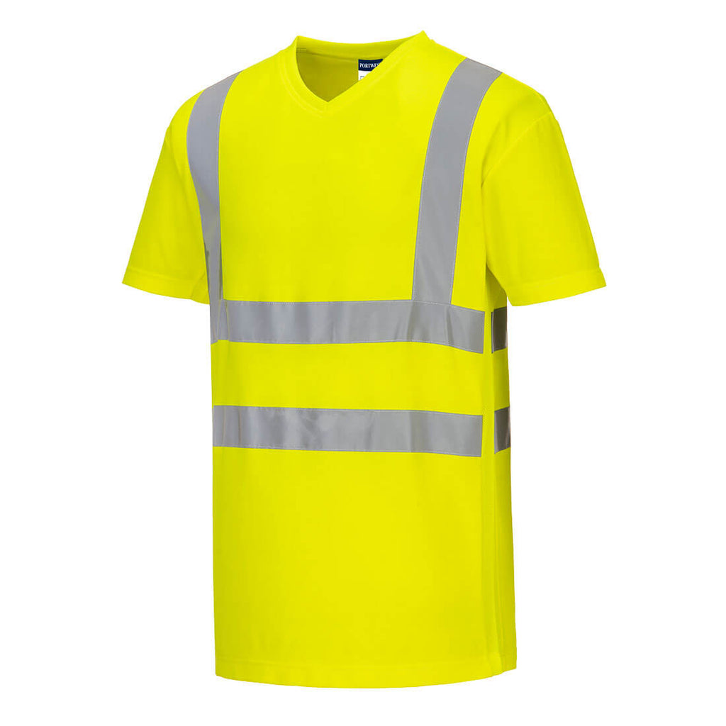 Portwest Hi-Vis Cotton Comfort Mesh Insert T-Shirt S/S - Style S179