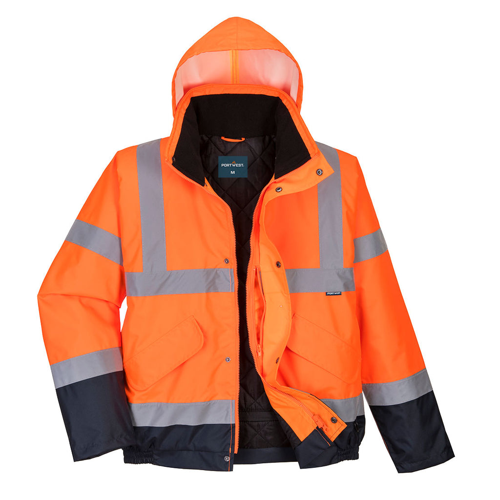 Portwest Hi-Vis Contrast Winter Bomber Jacket 