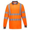Portwest Hi-Vis Cotton Comfort Polo Shirt L/S - Style S271