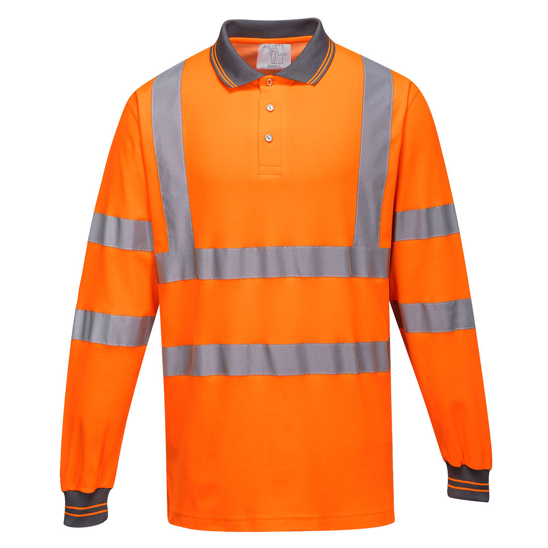 Portwest Hi-Vis Cotton Comfort Polo Shirt L/S - Style S271