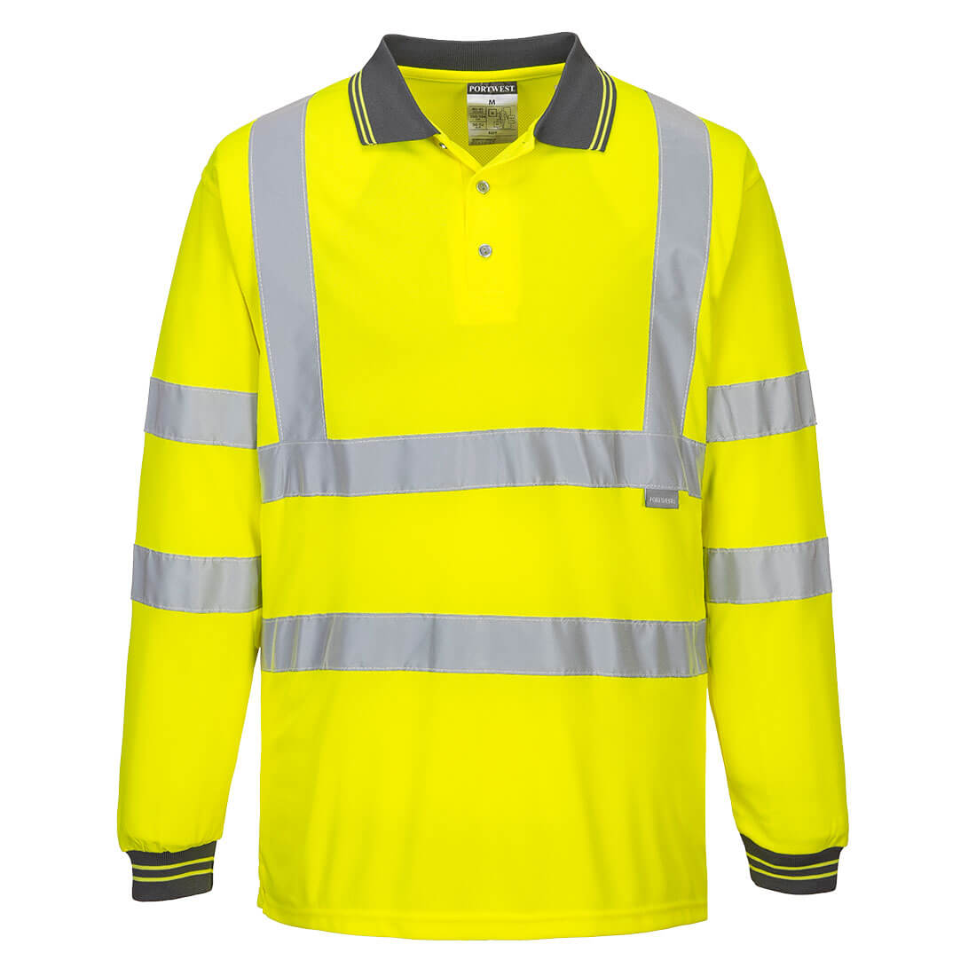 Portwest Hi-Vis Polo Shirt L/S - Style S277
