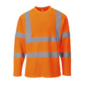 Portwest Hi-Vis Cotton Comfort T-Shirt L/S - Style S278