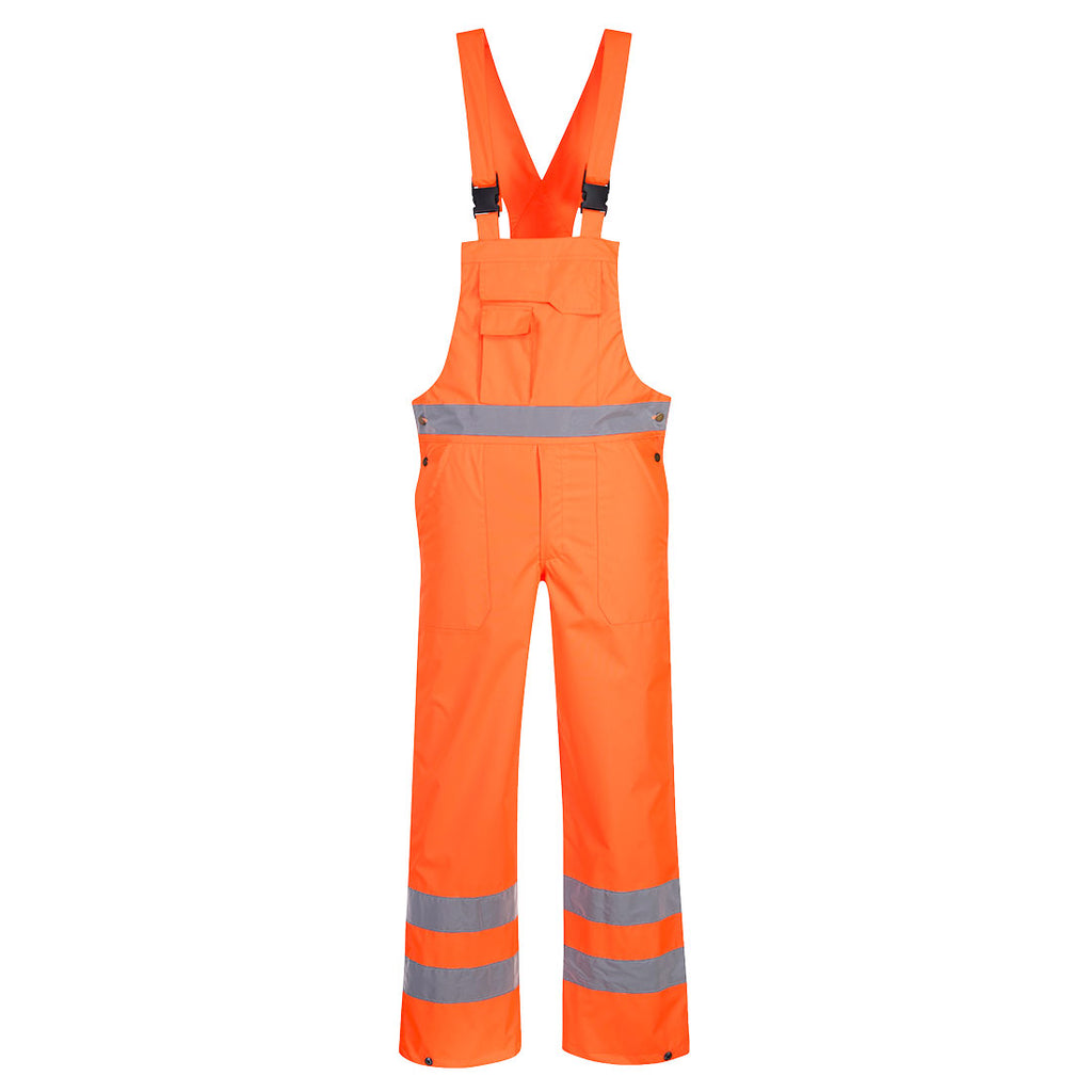 Portwest Hi-Vis Breathable Rain Bib and Brace- Style S388