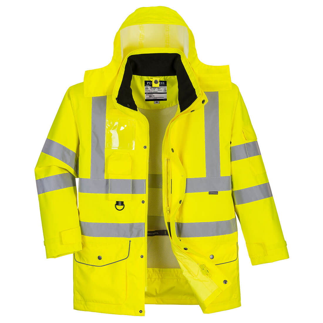 Portwest Hi-Vis Breathable 7-in-1 Traffic Jacket - Style S427
