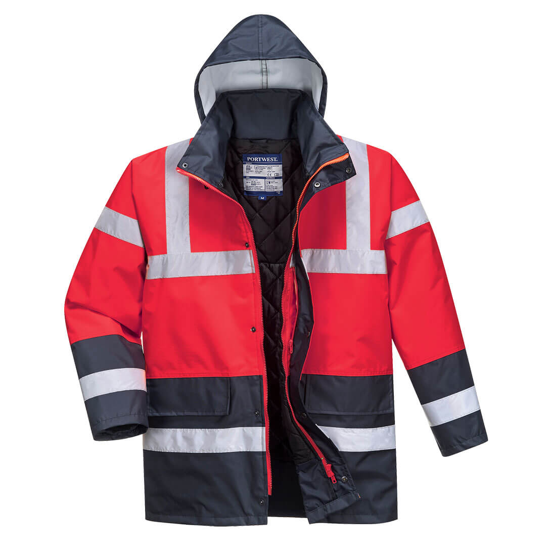 Portwest Hi-Vis Contrast Winter Traffic Jacket - Style S466