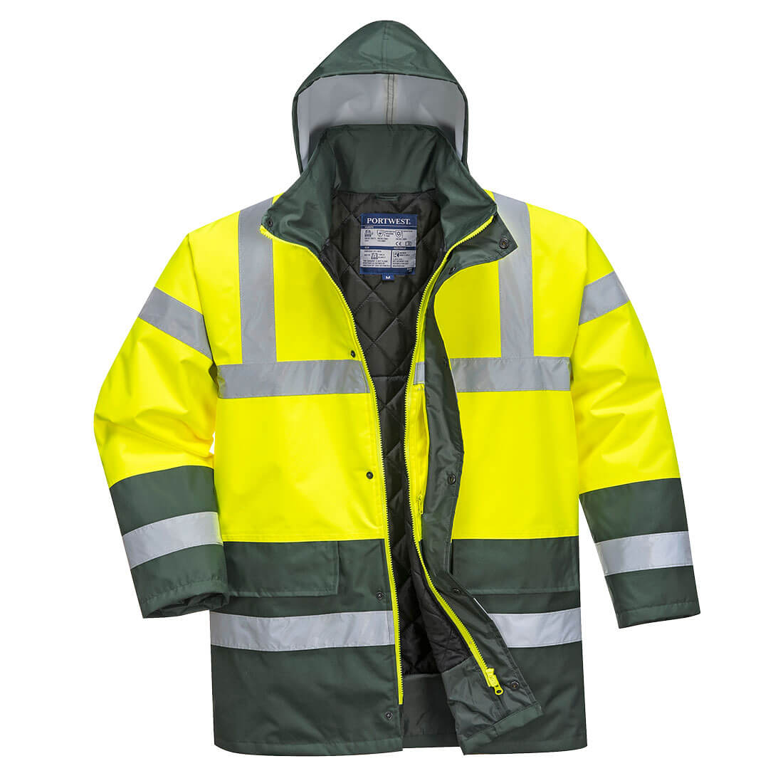 Portwest Hi-Vis Contrast Winter Traffic Jacket - Style S466