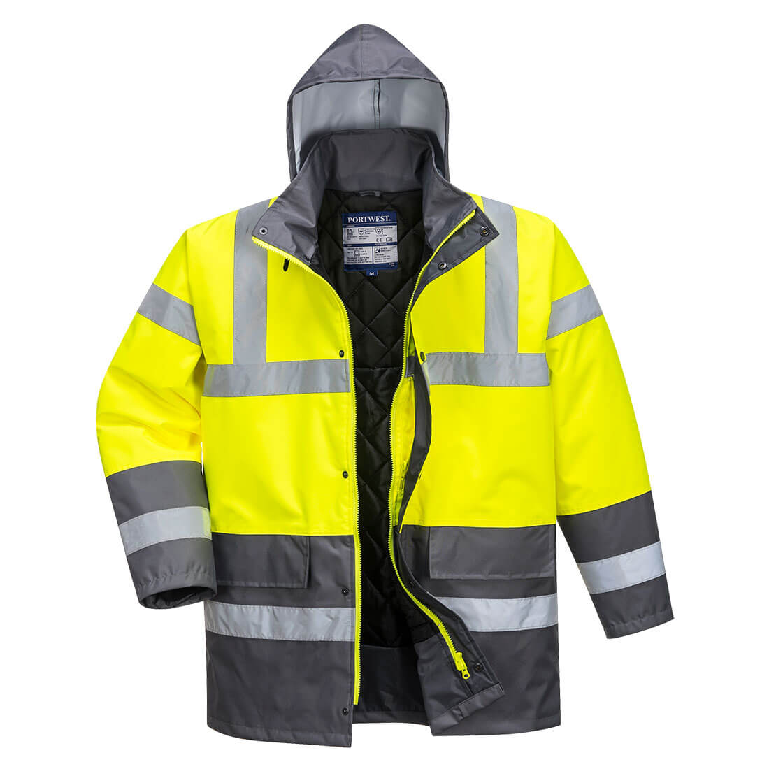 Portwest Hi-Vis Contrast Winter Traffic Jacket - Style S466