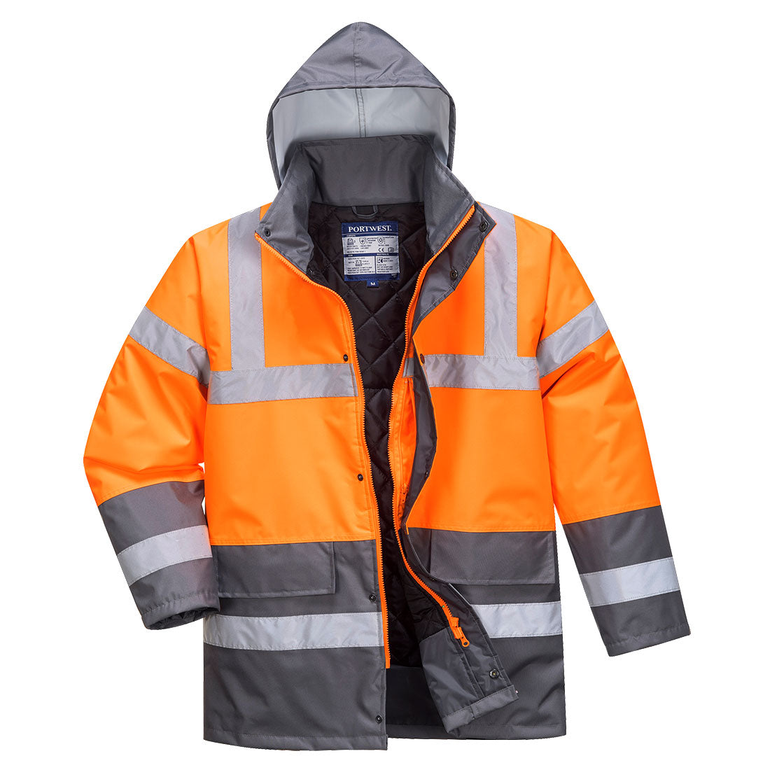 Portwest Hi-Vis Contrast Winter Traffic Jacket - Style S467