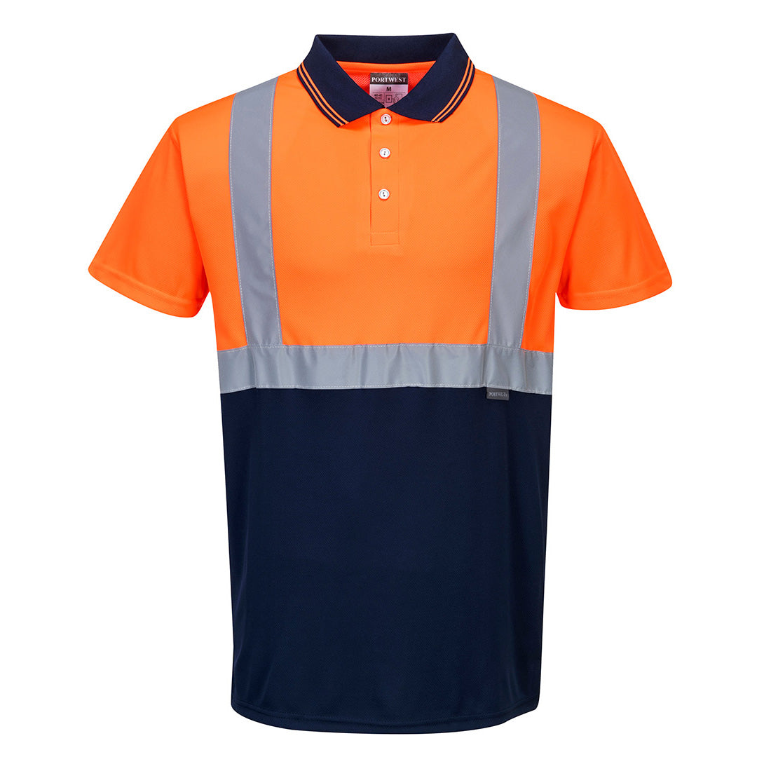 Portwest Hi-Vis Contrast Polo Shirt S/S - Style S479
