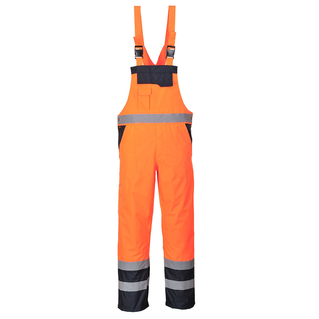 Portwest Hi-Vis Contrast Winter Bib and Brace- Style S489
