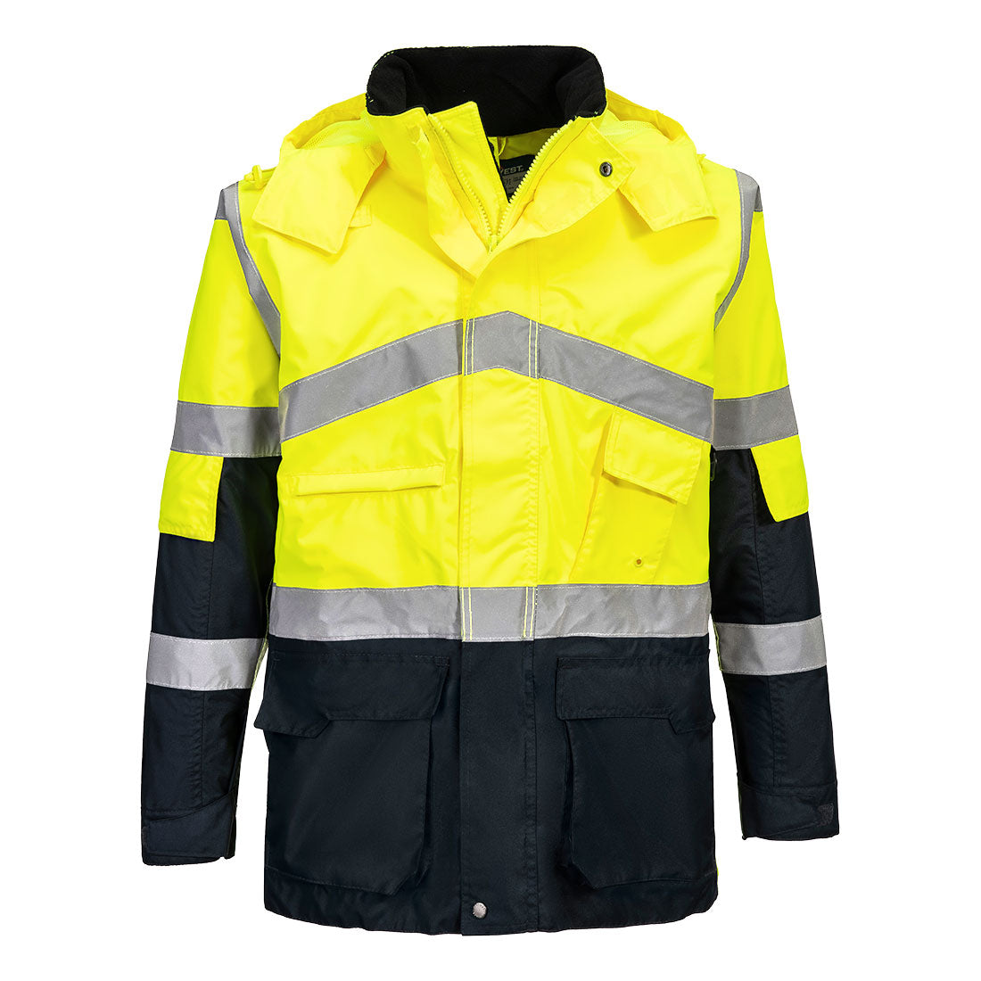 Portwest Hi-Vis Breathable Contrast Rain Jacket