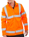 Beeswift Hi-Vis Soft Shell Lightweight Rail Spec Jacket. (Each)