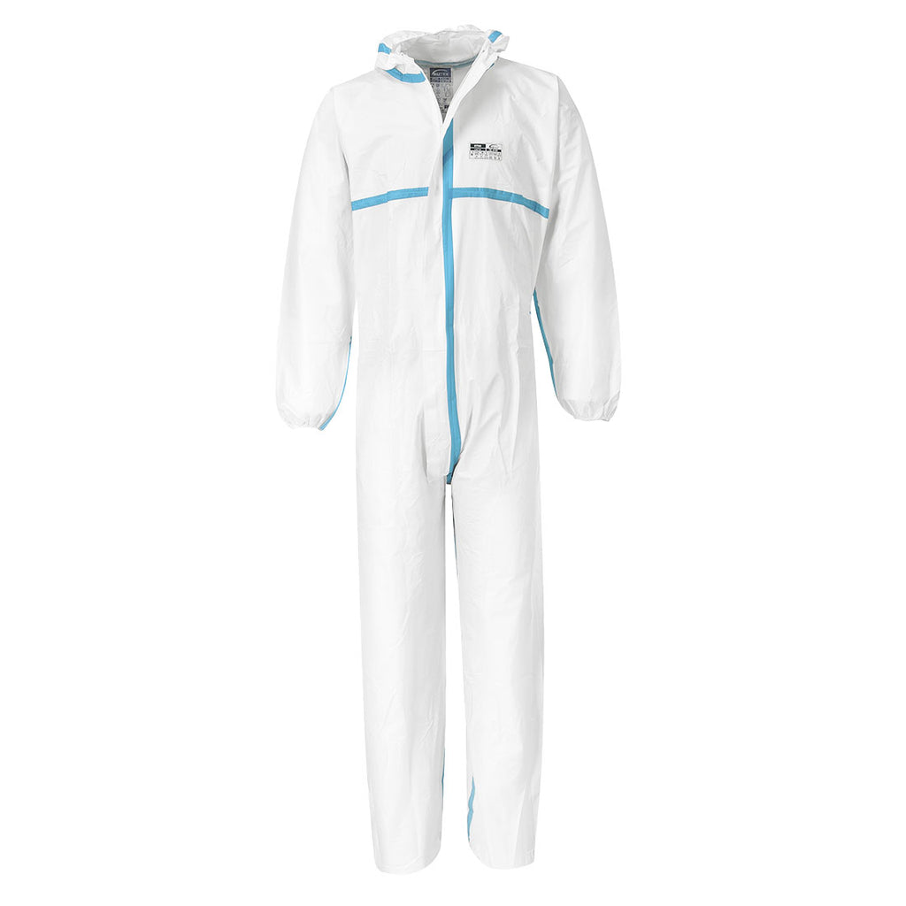 Portwest BizTex Microporous Coverall Type 4/5/6 (Pk50)- Style ST60
