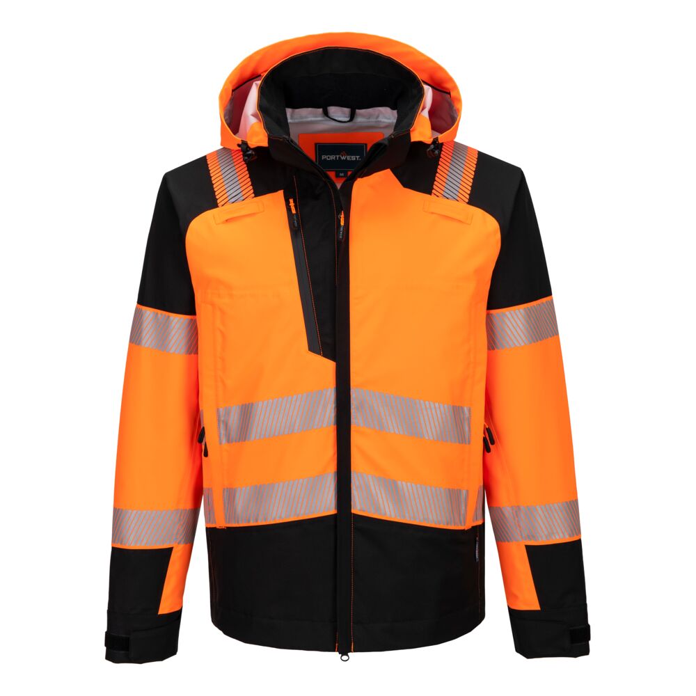 Portwest PW3 Hi-Vis Rain Jacket (3L)- Style T166