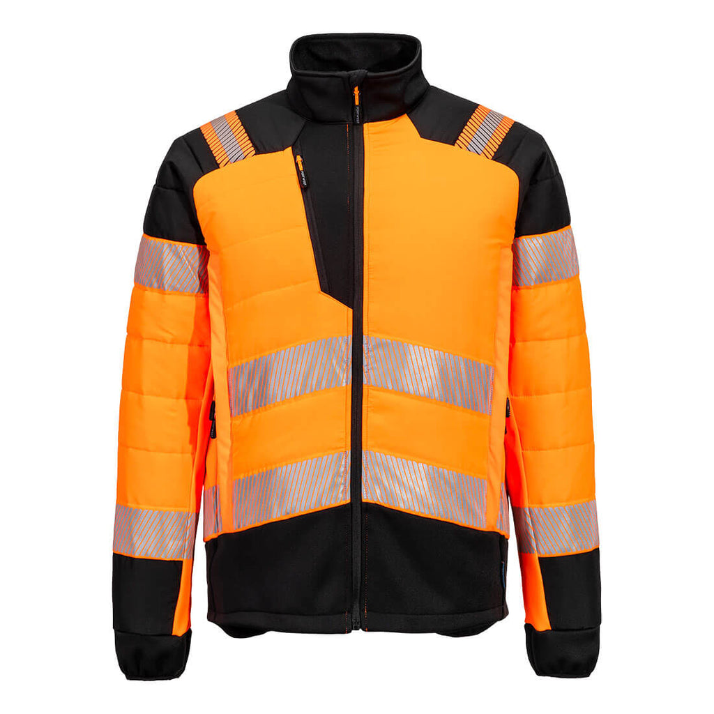 Portwest  PW3 Hi-Vis Hybrid Baffle Jacket- Style T170