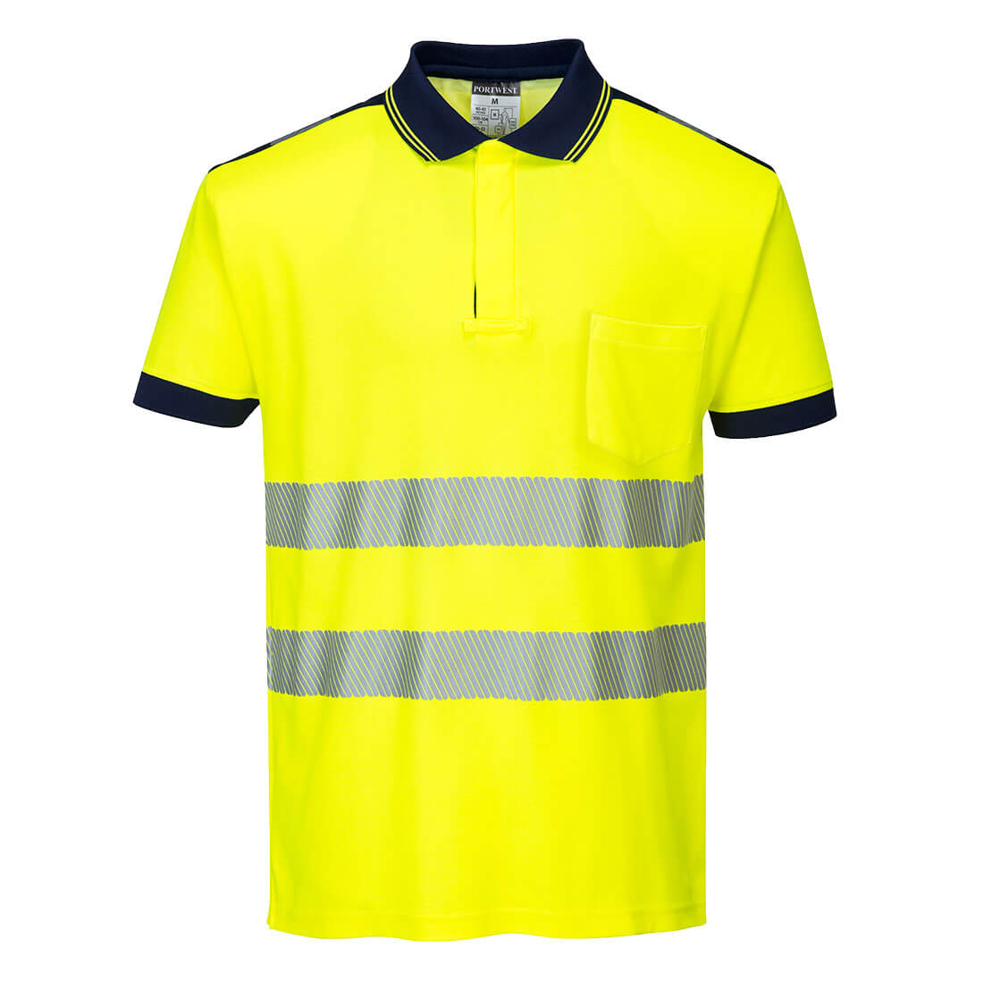 Portwest PW3 Hi-Vis Cotton Comfort Polo Shirt S/S - Style T180