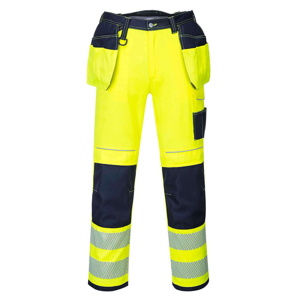 Portwest PW3 Hi-Vis Holster Pocket Work Trousers- Style T501
