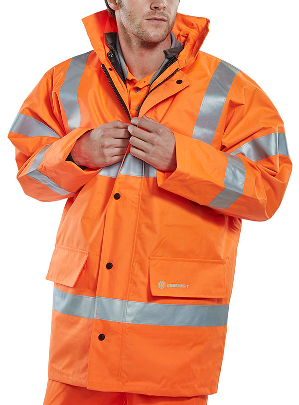Beeswift 4 In 1 Hi-Vis Jacket And Bodywarmer. (Each)