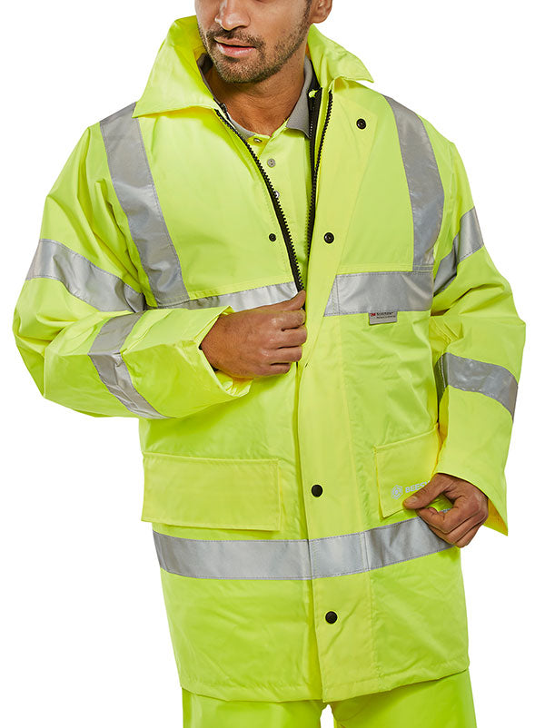 Beeswift 4 In 1 Hi-Vis Jacket And Bodywarmer. (Each)