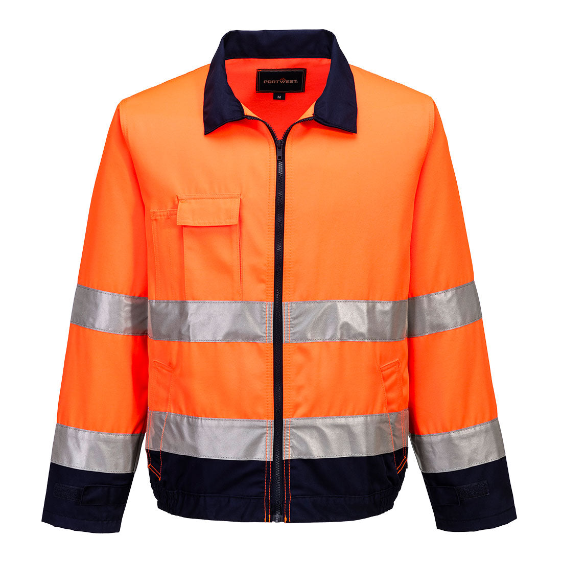 Portwest Madrid Hi-Vis Contrast Bomber Jacket 