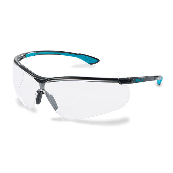 Uvex Sportstyle Blue Frame Safety Glasses. (Per 10)