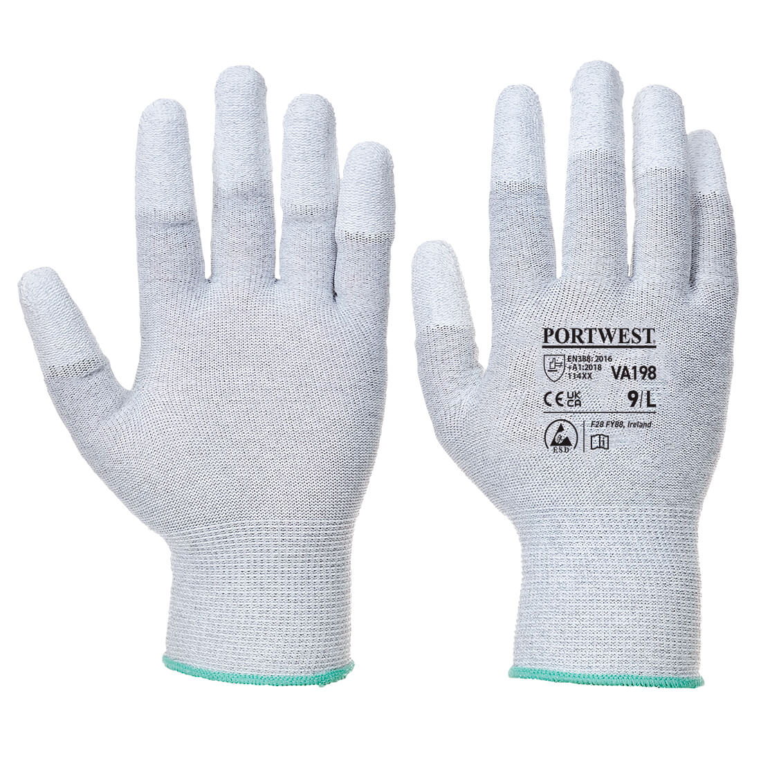 Portwest Vending Antistatic PU Fingertip Glove- Style VA198