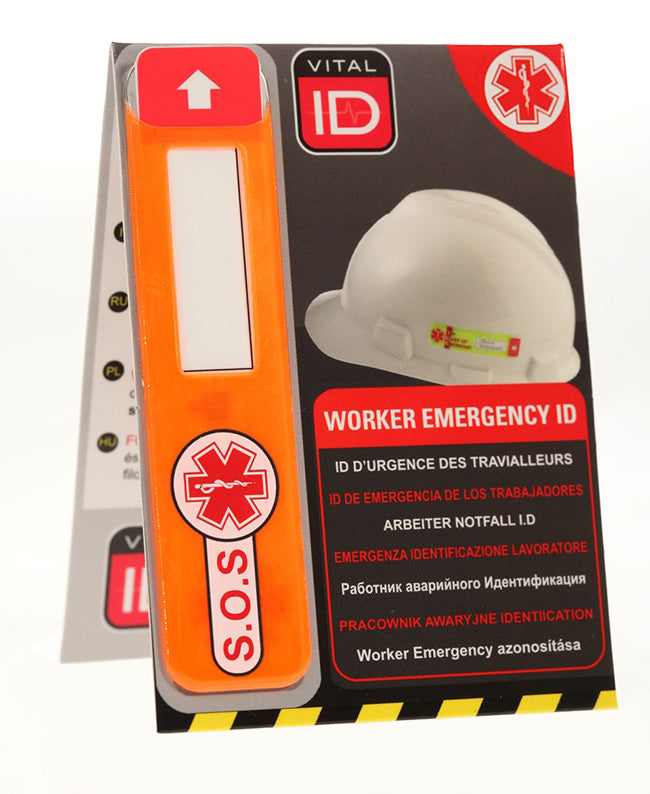 Vital Id Emergency Id Data Window Tag. (Per 25)