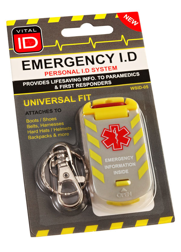 Vital Id Emergency Id Universal Fit Tag. (Per 10)
