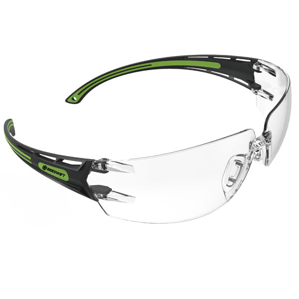 Beeswift Clear Lens Biocolour Frame Safety Glasses. (Each)