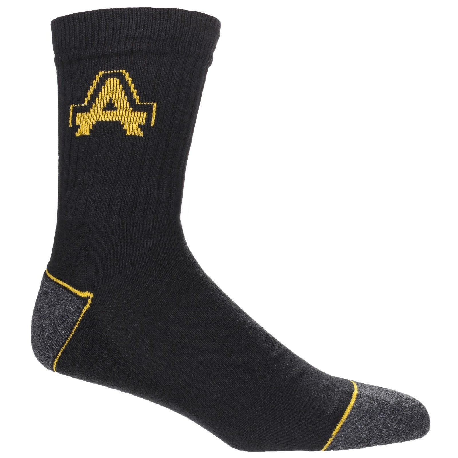 Amblers Heavy Duty Work Socks 3 pack - Black 6x11