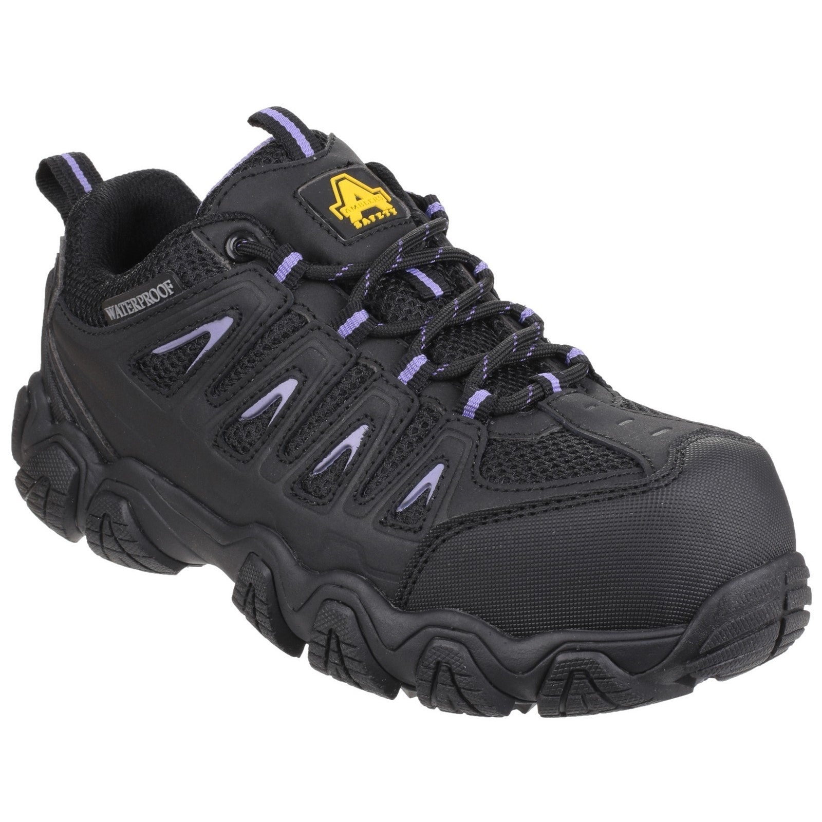AS708 Waterproof Non-Metal Ladies Safety Trainer - Black