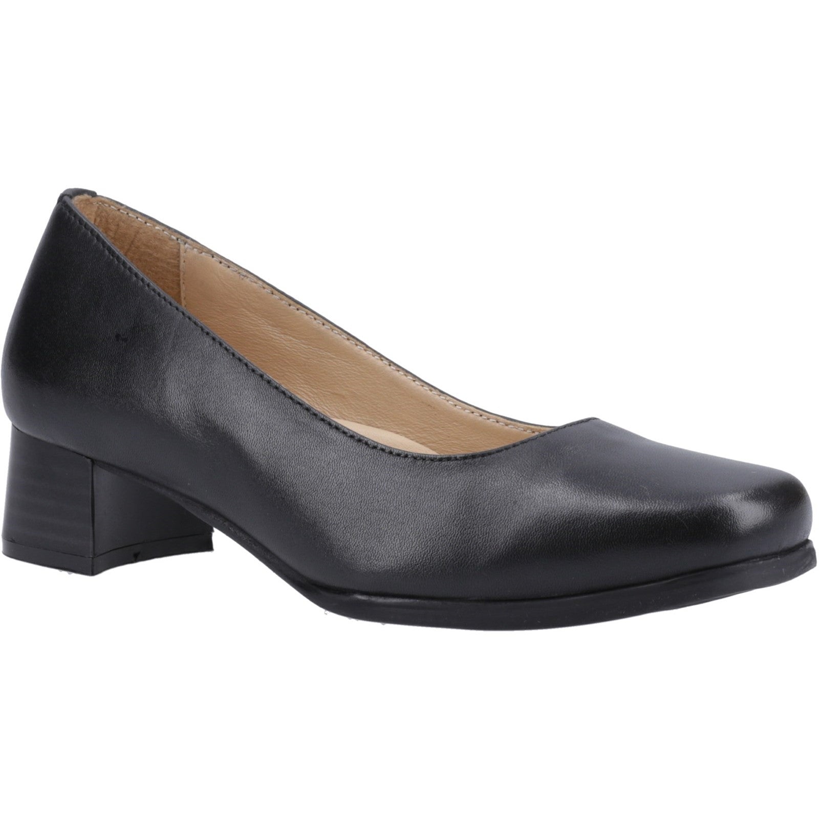 Walford Ladies Wide Fit Court - Black