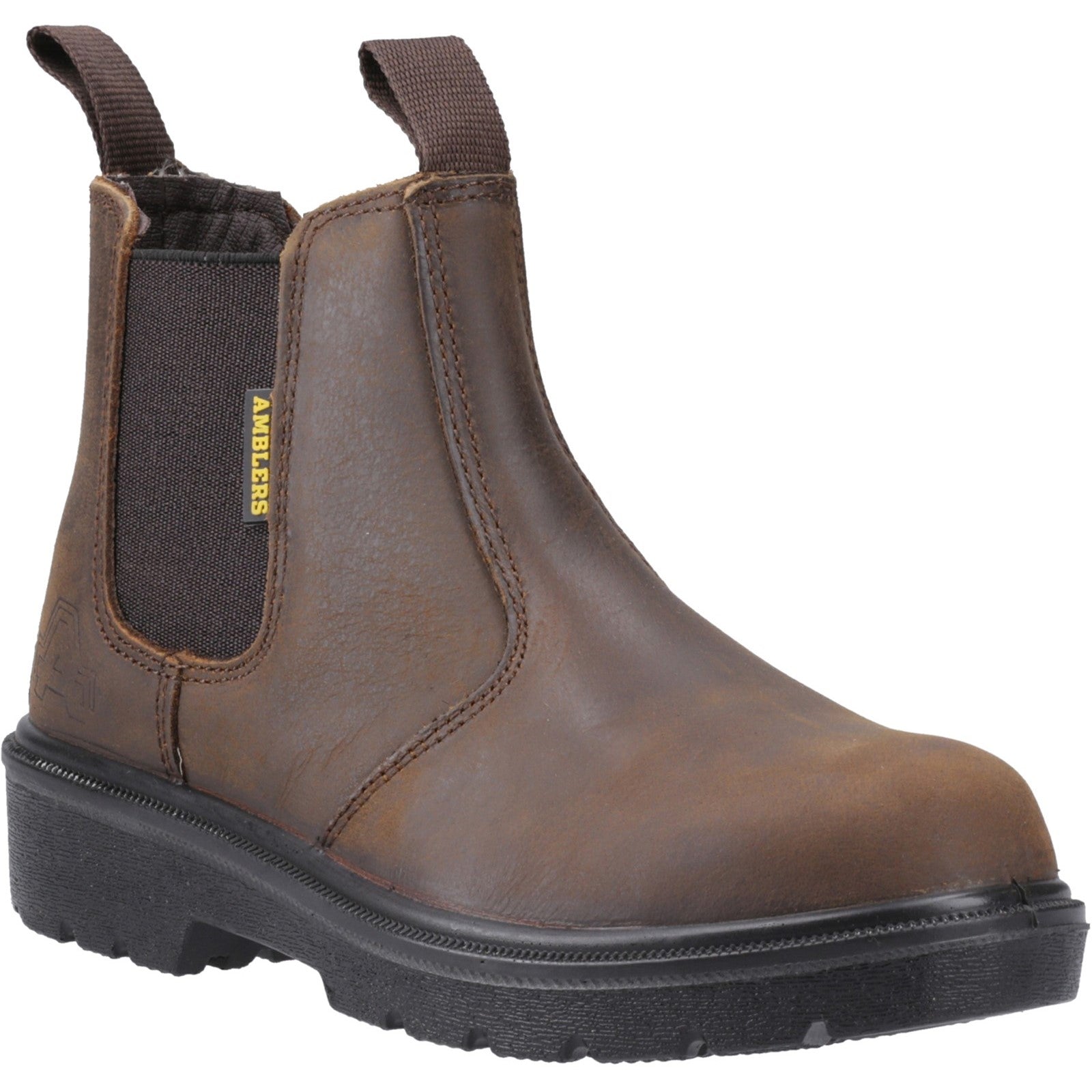 FS128 Hardwearing Pull On Safety Dealer Boot - Brown