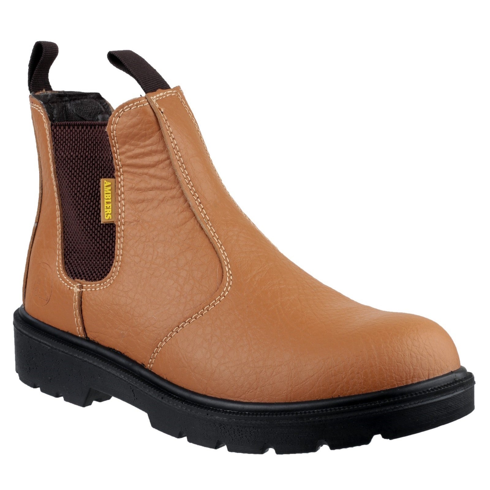 FS115 Dual Density Pull on Chelsea Safety Boot - Tan