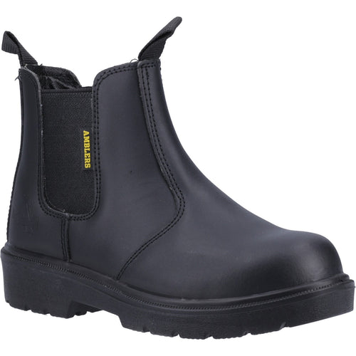 FS116 Hardwearing Pull on Safety Dealer Boot - Black