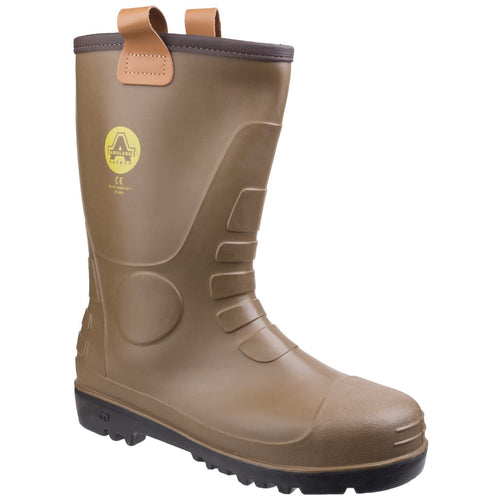 FS95 Waterproof PVC Pull on Safety Rigger Boot - Tan