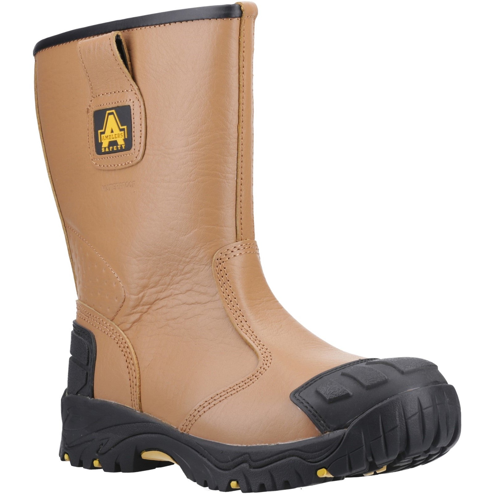 FS143 Waterproof pull on Safety Rigger Boot - Tan